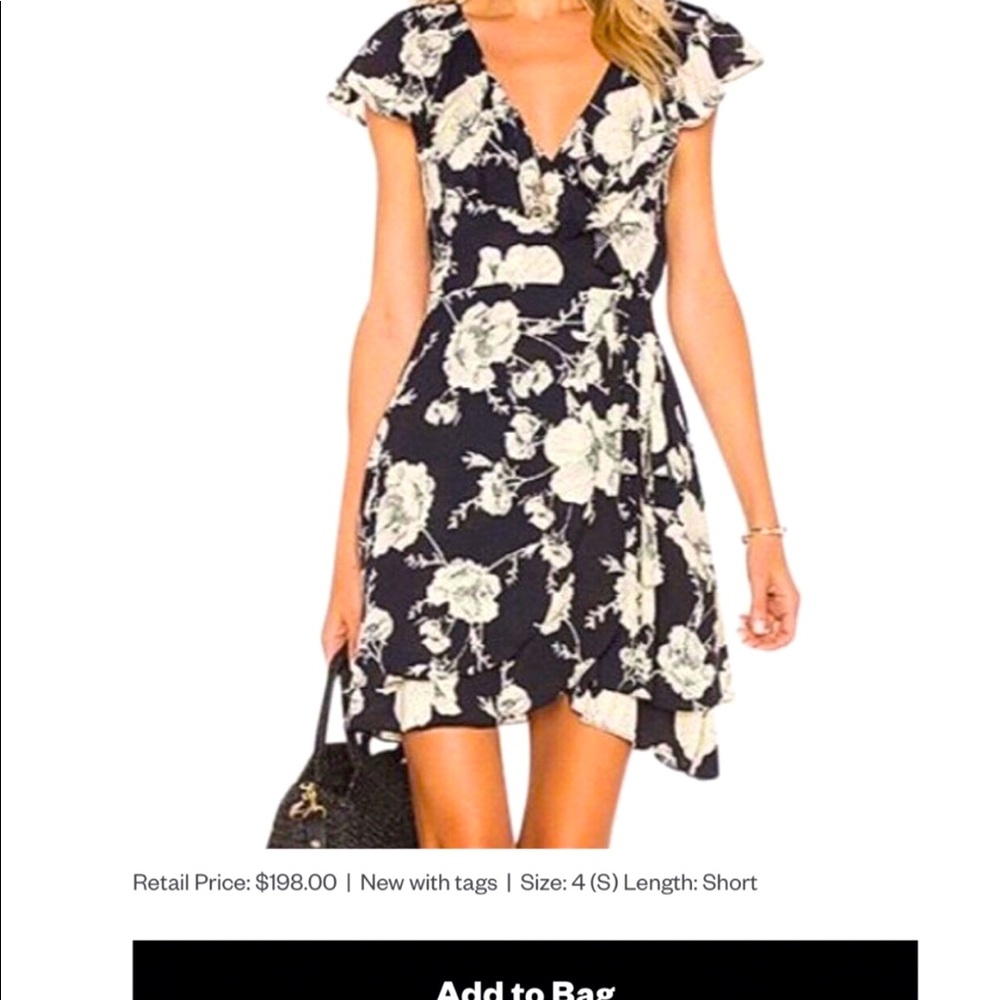 Free People - Black & White Floral Dress